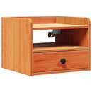Sengebord 2 pcs Voks brun 38 x 36 x 29,5 cm Massivt fyrretræ
