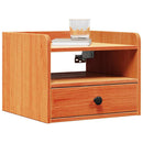 Sengebord 2 pcs Voks brun 38 x 36 x 29,5 cm Massivt fyrretræ