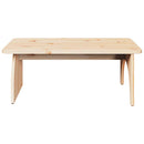 Sofabord Naturfarvet 80 x 50 x 31 cm Massivt fyrretræ
