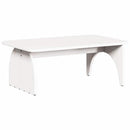 Sofabord Hvid 80 x 50 x 31 cm Massivt fyrretræ