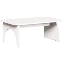 Sofabord Hvid 80 x 50 x 31 cm Massivt fyrretræ
