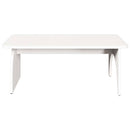 Sofabord Hvid 80 x 50 x 31 cm Massivt fyrretræ