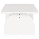 Sofabord Hvid 80 x 50 x 31 cm Massivt fyrretræ