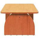 Sofabord Voks brun 80 x 50 x 31 cm Massivt fyrretræ