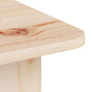 Sofabord Naturfarvet 80 x 39,5 x 33,5 cm Massivt fyrretræ