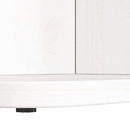 Sofabord Hvid 80 x 39,5 x 33,5 cm Massivt fyrretræ
