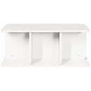 Sofabord Hvid 80 x 39,5 x 33,5 cm Massivt fyrretræ