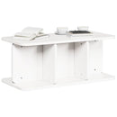 Sofabord Hvid 80 x 39,5 x 33,5 cm Massivt fyrretræ