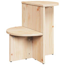 Sofabord Naturfarvet 50 x 40 x 50 cm Massivt fyrretræ