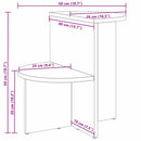 Sofabord Naturfarvet 50 x 40 x 50 cm Massivt fyrretræ