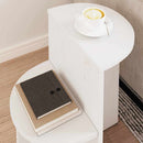 Sofabord Hvid 50 x 40 x 50 cm Massivt fyrretræ