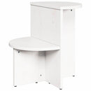 Sofabord Hvid 50 x 40 x 50 cm Massivt fyrretræ