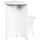 Sofabord Hvid 50 x 40 x 50 cm Massivt fyrretræ