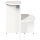 Sofabord Hvid 50 x 40 x 50 cm Massivt fyrretræ