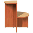Sofabord Voks brun 50 x 40 x 50 cm Massivt fyrretræ