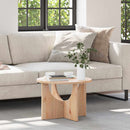 Sofabord Naturfarvet 50 x 50 x 35 cm Massivt fyrretræ