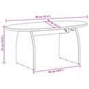Sofabord Brun 80 x 40 x 35 cm Massiv fyrretræ