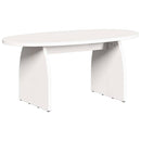 Sofabord Hvid 80 x 40 x 35 cm Massiv fyrretræ