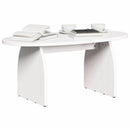 Sofabord Hvid 80 x 40 x 35 cm Massiv fyrretræ