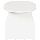 Sofabord Hvid 80 x 40 x 35 cm Massiv fyrretræ