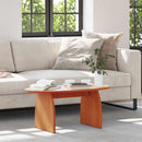 Sofabord Voks brun 80 x 40 x 35 cm Massiv fyrretræ