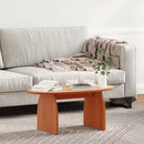 Sofabord Voks brun 80 x 40 x 35 cm Massiv fyrretræ