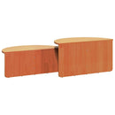 Sofabord 2 pcs Voks brun Massivt fyrretræ