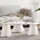 Sofabord 3 pcs Hvid
