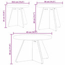 Sofabord 3 pcs Hvid
