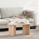 Sofabord Naturfarvet 80 x 39,5 x 35 cm Massivt fyrretræ