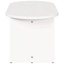Sofabord Hvid 80 x 39,5 x 35 cm Massivt fyrretræ