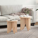 Sofabord 2 pcs Naturfarvet