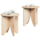 Sofabord 2 pcs Naturfarvet