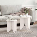 Sofabord 2 pcs Hvid