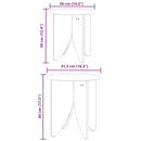 Sofabord 2 pcs Hvid
