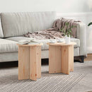 Sofabord 2 pcs Naturfarvet