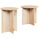 Sofabord 2 pcs Naturfarvet