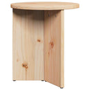 Sofabord 2 pcs Naturfarvet Massivt fyrretræ