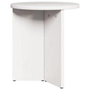 Sofabord 2 pcs Hvid Massivt fyrretræ