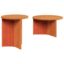 Sofabord 2 pcs Voks brun Massivt fyrretræ