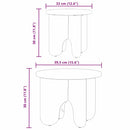 Sofabord 2 pcs Naturfarvet Massivt fyrretræ
