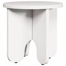 Sofabord 2 pcs Hvid Massivt fyrretræ