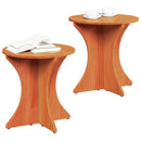 Sofabord 2 pcs Voks brun Massivt fyrretræ