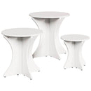 Sofabord 3 pcs Hvid