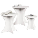 Sofabord 3 pcs Hvid
