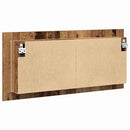 LED Spejlskab Gammelt træ 100 x 12 x 45 cm Konstrueret træ