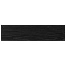 Boghylde Bræt 4 pcs Sort 40 x 10 x 1,5 cm Konstrueret træ