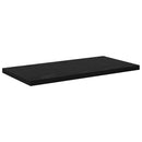 Boghylde Bræt 4 pcs Sort 40 x 20 x 1,5 cm Konstrueret træ