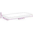 Boghylde Bræt 4 pcs Sort 40 x 20 x 1,5 cm Konstrueret træ