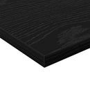 Boghylde Bræt 4 pcs Sort 40 x 30 x 1,5 cm Konstrueret træ